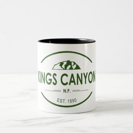 Kings Canyon National Park Zweifarbige Tasse (Mittel)