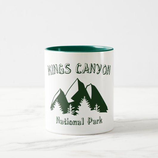 Kings Canyon National Park Zweifarbige Tasse (Mittel)