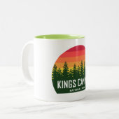 Kings Canyon National Park Zweifarbige Tasse (Vorderseite Links)