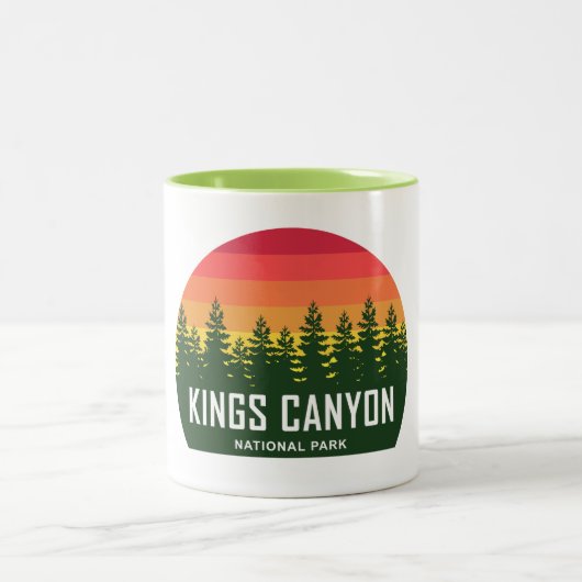 Kings Canyon National Park Zweifarbige Tasse (Mittel)