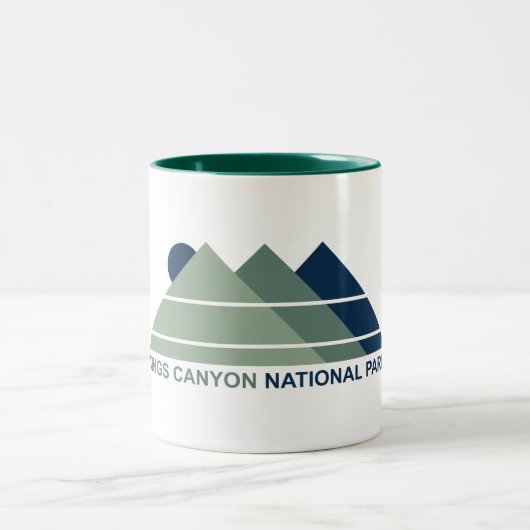 Kings Canyon Nationalpark Bergsee Zweifarbige Tasse (Mittel)