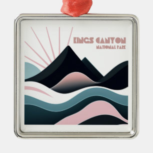 Kings-Canyon-Nationalpark Bunte Hügel Ornament Aus Metall