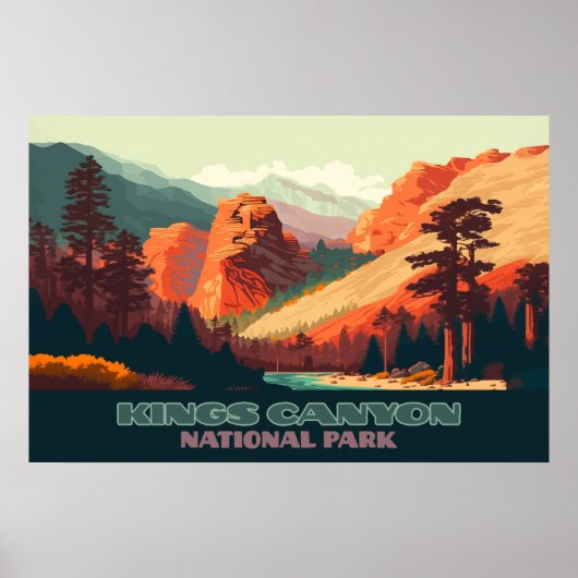 Kings Canyon Nationalpark California Poster (Vorne)