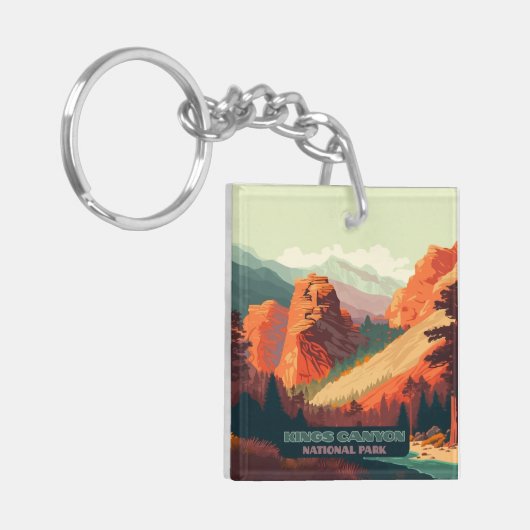 Kings Canyon Nationalpark California Schlüsselanhänger (Vorderseite links)