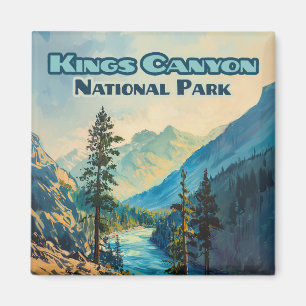 Kings Canyon Nationalpark California Vintag Magnet