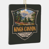 Kings Canyon Nationalpark Illustration Kunst, Dich Keramikornament (Rechts)
