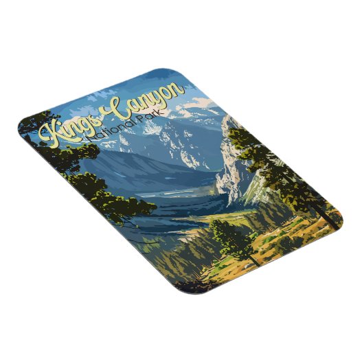 Kings Canyon Nationalpark Illustration Kunst, Dich Magnet (Rechte Seite)
