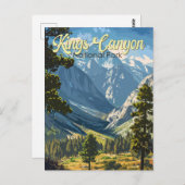 Kings Canyon Nationalpark Illustration Kunst, Dich Postkarte (Vorne/Hinten)