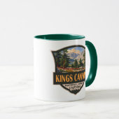 Kings Canyon Nationalpark Illustration Kunst, Dich Tasse (VorderseiteRechts)