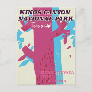 Kings-Canyon-Nationalpark, Kalifornien Poster Postkarte