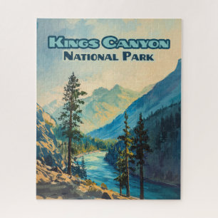 Kings-Canyon-Nationalpark Kalifornien Vintage Puzzle