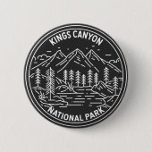 Kings Canyon Nationalpark Monoline Button (Vorderseite)