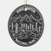 Kings Canyon Nationalpark Monoline Keramik Ornament (Links)
