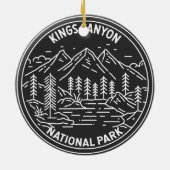 Kings Canyon Nationalpark Monoline Keramik Ornament (Hinten)