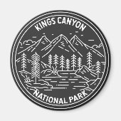 Kings Canyon Nationalpark Monoline Magnet (Vorne)
