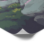 Kings Canyon Nationalpark Reiseplakat Poster (Ecke)