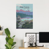 Kings Canyon Nationalpark Reiseplakat Poster (Heimbüro)