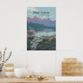 Kings Canyon Nationalpark Reiseplakat Poster (Küche)