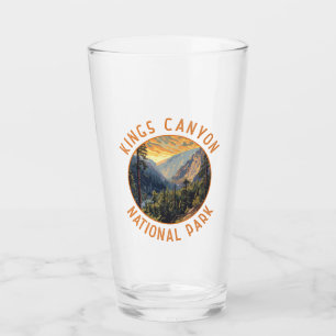 Kings Canyon Nationalpark Retro Distressed Circle Glas