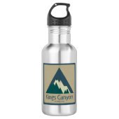 Kings Canyon Nationalpark Rustic Edelstahlflasche (Vorderseite)