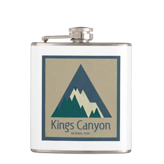 Kings Canyon Nationalpark Rustic Flachmann (Vorderseite)