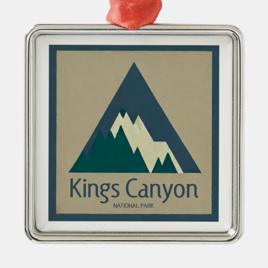 Kings Canyon Nationalpark Rustic Ornament Aus Metall (Vorne)