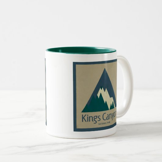Kings Canyon Nationalpark Rustic Zweifarbige Tasse (VorderseiteRechts)