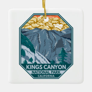 Kings Canyon Nationalpark Sunset Vintag Keramikornament