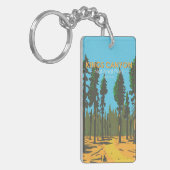 Kings Canyon Nationalpark Vintag doppelseitig Schlüsselanhänger (Vorderseite links)