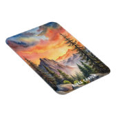 Kings Canyon Nationalpark Watercolor Malerei Magnet (Rechte Seite)