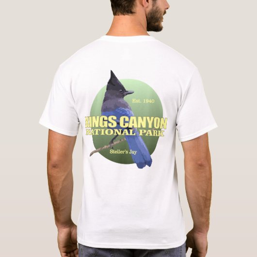 Kings Canyon NP (Steller's Jay) WT T-Shirt (Rückseite)