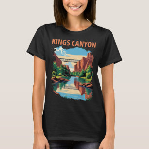 Kings Canyon River Valley Retro-Reise T-Shirt