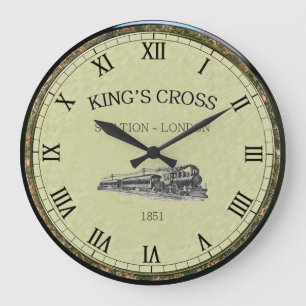 ~ “Kings Cross” ~ London ~ England ~  Große Wanduhr