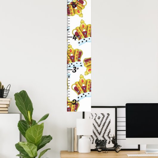 Kings Crown Growth Chart Poster (Heimbüro)