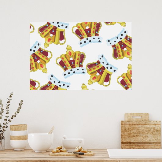 Kings Crown Poster (Küche)