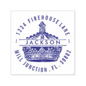 King's Crown Self-Inking Rücksendeadresse Briefmar Permastempel (Design)