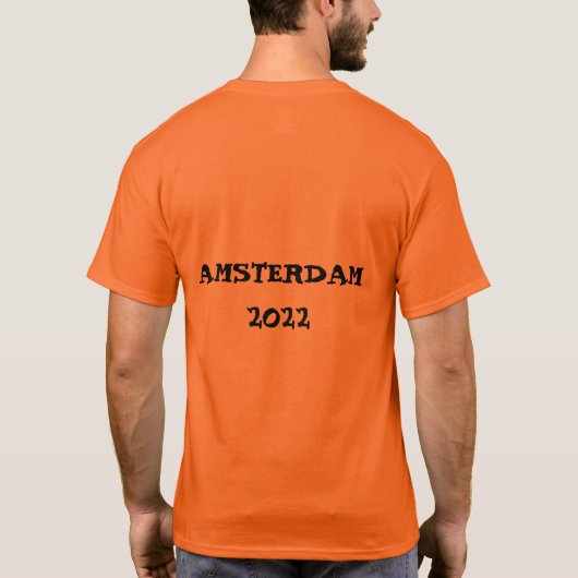 King's Day 2022 Orange Dutch T-shirt Amsterdam (Rückseite)