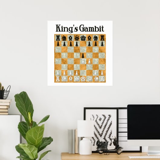 King's Gambit Poster (Heimbüro)