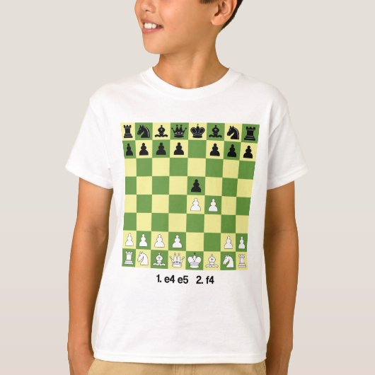 King's Gambit Schach Openings Shirt Schach Geschen (Vorderseite)