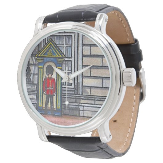Kings Guard Painting Armbanduhr (Schrägansicht)