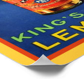 King's Lemonade Poster der 1920er Jahre (Ecke)