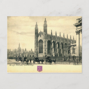 King's Parade, Cambridge England 1915 Vintage auf Postkarte