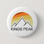 Kings Peak Utah Retro Button (Vorderseite)