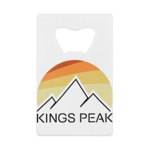 Kings Peak Utah Retro Geldbeutel Flaschenöffner