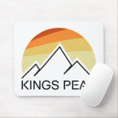 Kings Peak Utah Retro Mousepad (Mit Mouse)