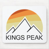 Kings Peak Utah Retro Mousepad (Vorne)