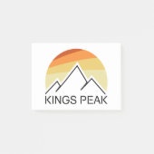 Kings Peak Utah Retro Post-it Klebezettel (Vorderseite)