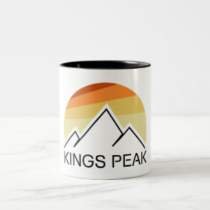 Kings Peak Utah Retro Zweifarbige Tasse