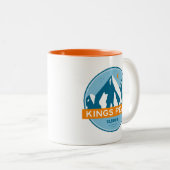 Kings Peak Utah Stars Moon Zweifarbige Tasse (VorderseiteRechts)