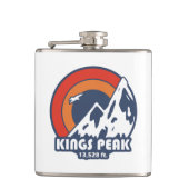 Kings Peak Utah Sun Eagle Flachmann (Vorderseite)